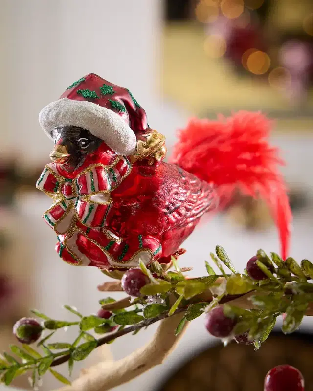 Exclusive Cardinal in Nest Christmas Ornament