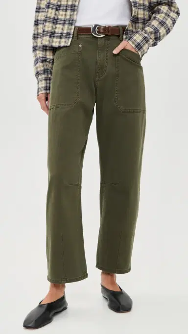 DL1961 Bilie Easy Barrel Petite High Rise Ankle Pants | Thumbnail 2