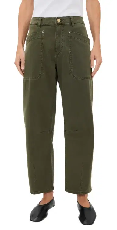 DL1961 Bilie Easy Barrel Petite High Rise Ankle Pants | Thumbnail 1