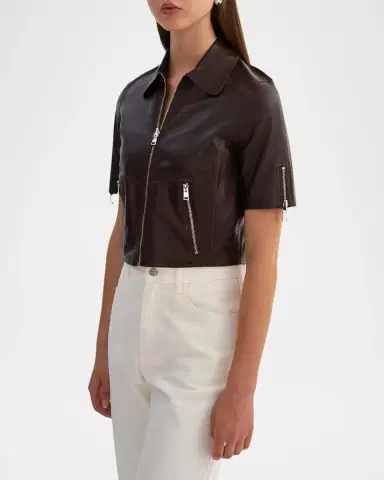 LAMARQUE Sevana Leather Reversible Jacket | Thumbnail 3