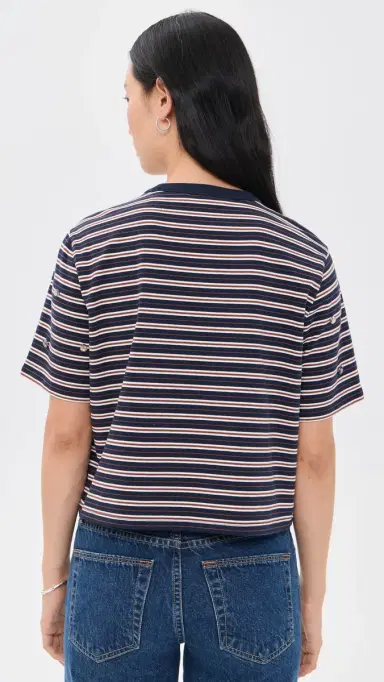 Veronica Beard Jean Sebastian Rhinestone Tee heritage navy multi | Thumbnail 3 Veronica Beard Jean Sebastian Rhinestone Tee heritage navy multi | Thumbnail 3