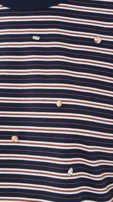 Veronica Beard Jean Sebastian Rhinestone Tee heritage navy multi | Thumbnail 6 Veronica Beard Jean Sebastian Rhinestone Tee heritage navy multi | Thumbnail 6