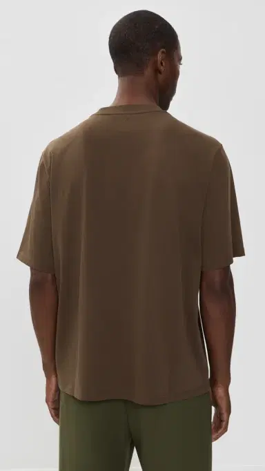 AMI Embossed Big Ami De Coeur Quota T-Shirt ARRON CHOCOLAT | Thumbnail 3