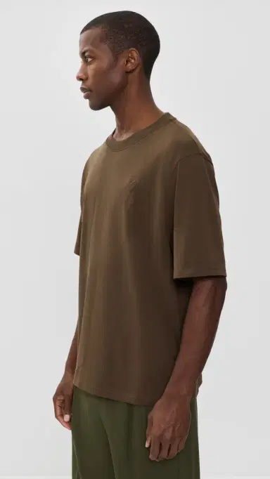 AMI Embossed Big Ami De Coeur Quota T-Shirt ARRON CHOCOLAT | Thumbnail 4