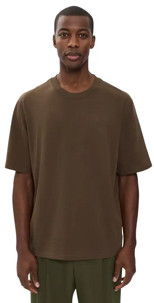 AMI Embossed Big Ami De Coeur Quota T-Shirt ARRON CHOCOLAT