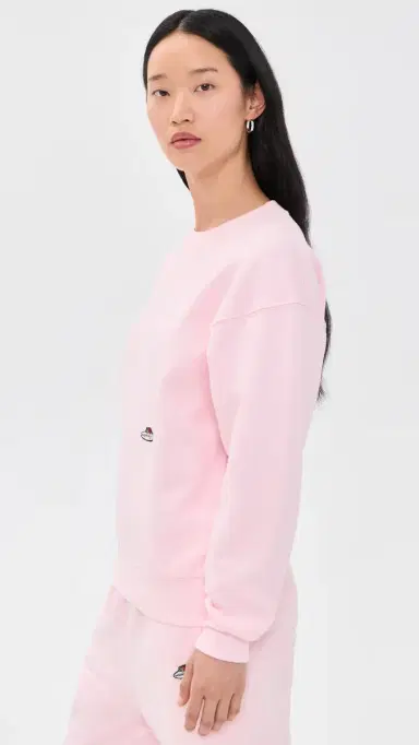 Hommegirls x Fruit of The Loom Crew Neck Sweatshirt Baby Pink | Thumbnail 4