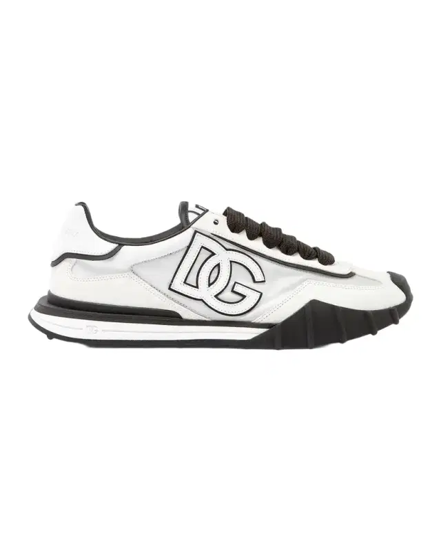 Dolce & Gabbana Men's DG Athletic Nylon and Leather Sneakers