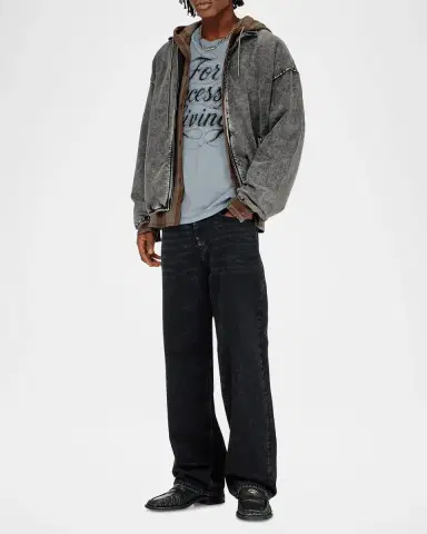 Diesel Men's Corsy Denim-Effect Jacket | Thumbnail 2 Diesel Men's Corsy Denim-Effect Jacket | Thumbnail 2