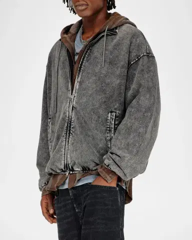 Diesel Men's Corsy Denim-Effect Jacket | Thumbnail 4 Diesel Men's Corsy Denim-Effect Jacket | Thumbnail 4