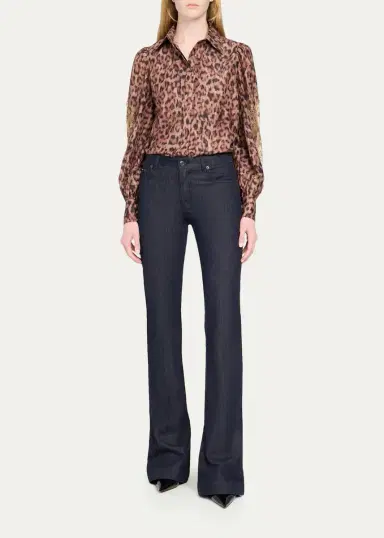 Kobi Halperin Lizzie Beaded Animal-Print Blouse | Thumbnail 2 Kobi Halperin Lizzie Beaded Animal-Print Blouse | Thumbnail 2