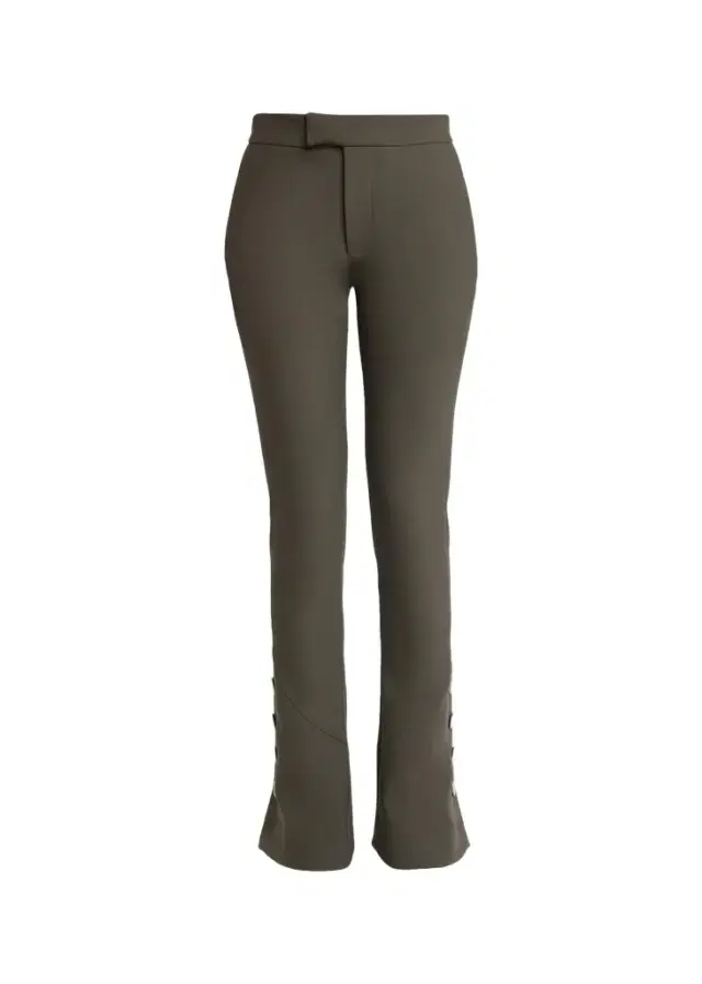 Proenza Schouler Althea Bi-Stretch Double Wool Buttoned Flare Pants