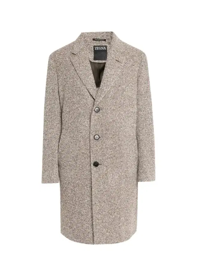 Zegna Men's Oasi Cashmere Melange Overcoat