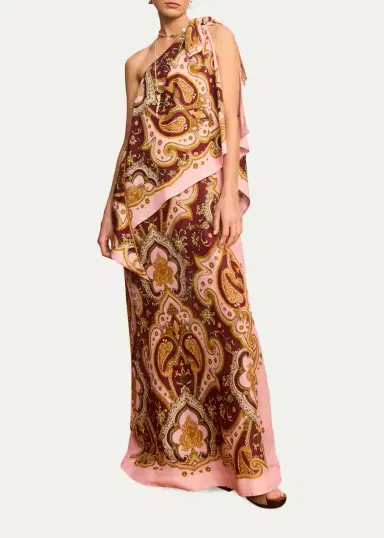 ALÉMAIS Porter Asymmetric Maxi Dress | Thumbnail 2