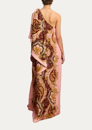 ALÉMAIS Porter Asymmetric Maxi Dress | Thumbnail 3