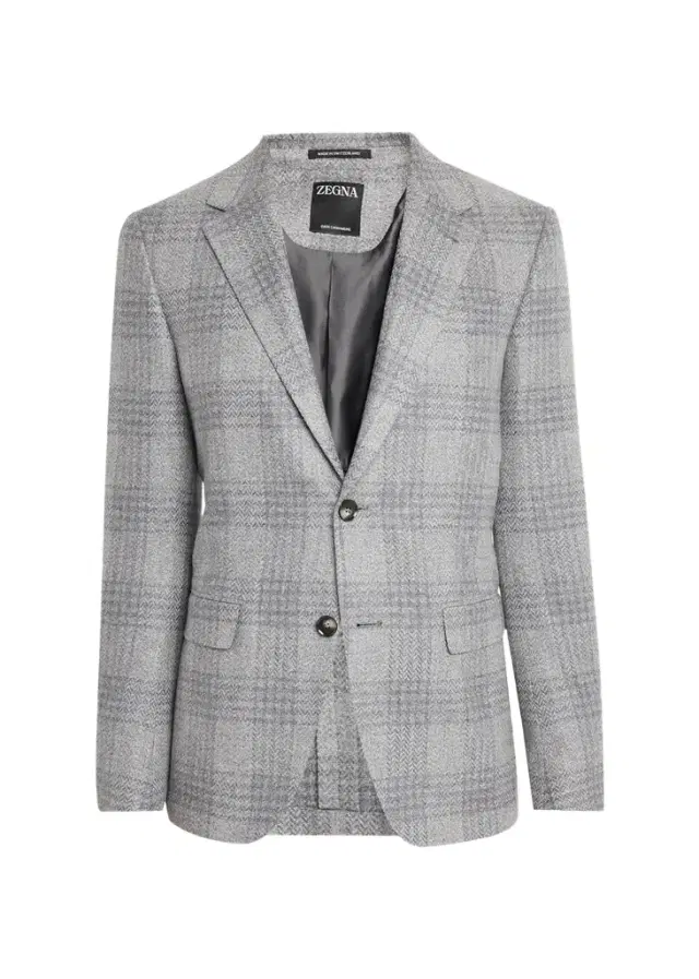 Zegna Men's Oasi Cashmere Plaid Single-Breasted Sport Coat
