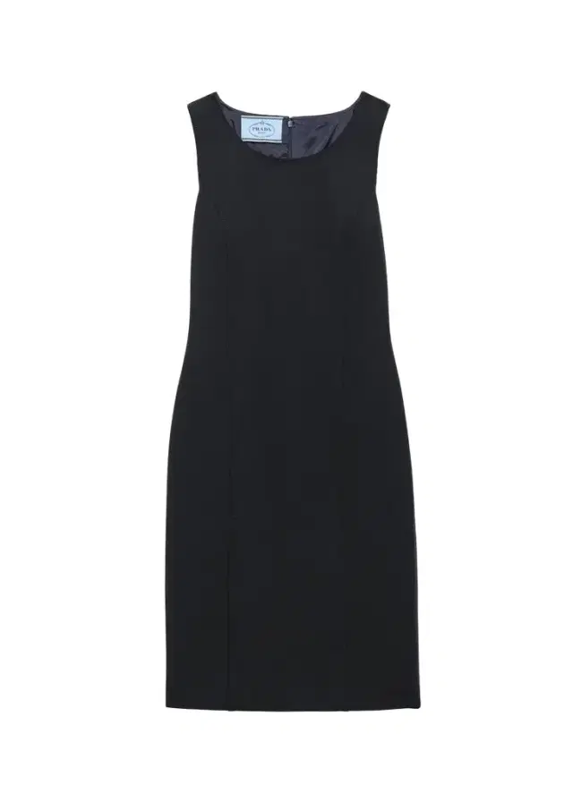 Prada Sleeveless Wool Crepe Sheath Dress