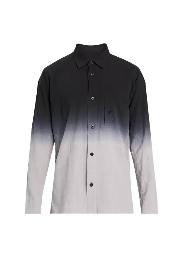 IM MEN Men's Textured Cotton Drip Degrade Button-Down Shirt