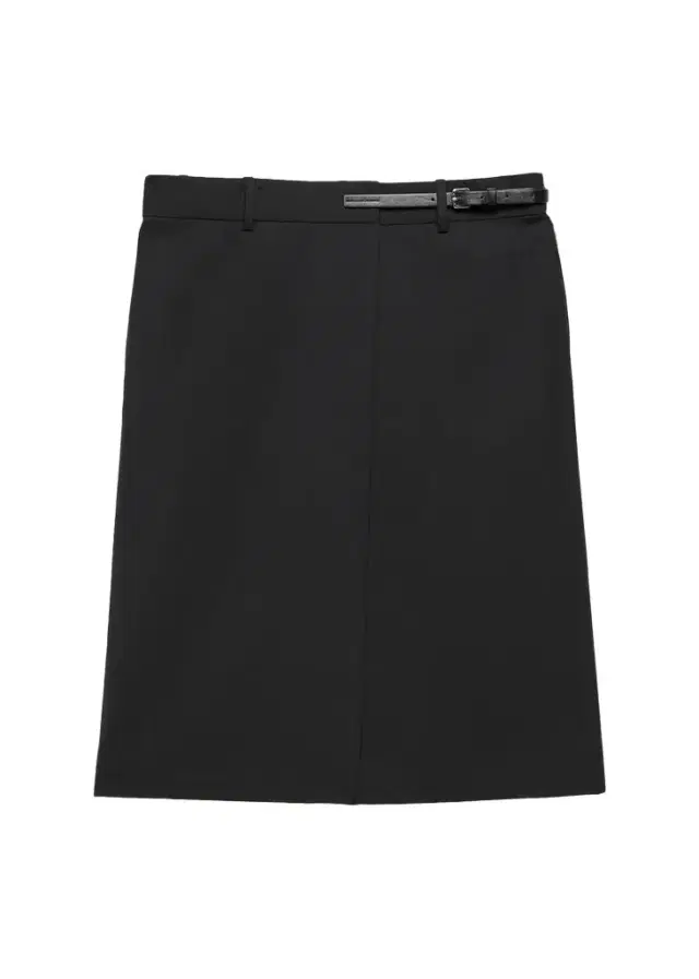 Helmut Lang Belted Asymmetric Skirt