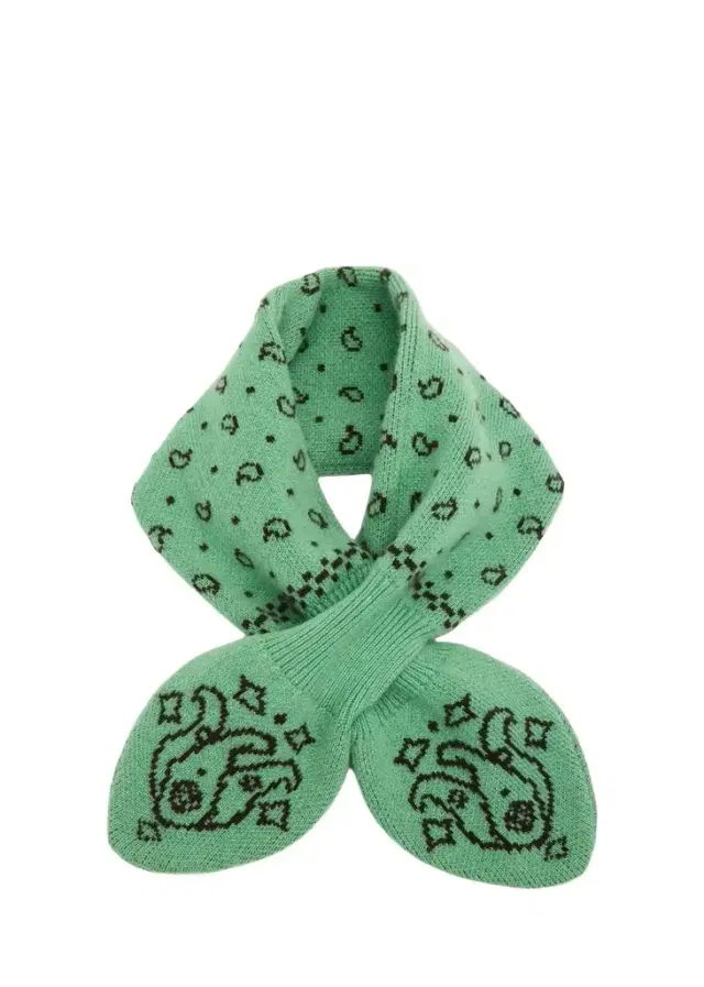 Guest In Residence Bandana Bowtie Wool-Cashmere Scarf