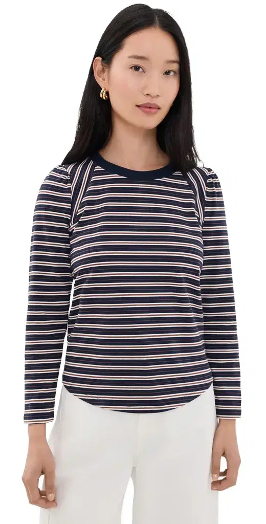 Veronica Beard Jean Mason Baseball Tee