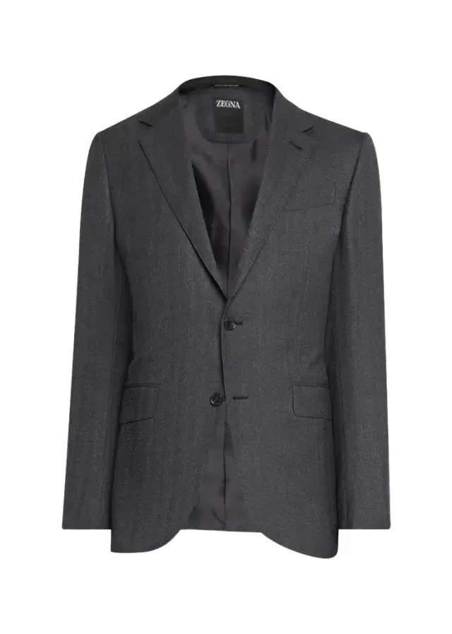Zegna Men's Wool Micro-Chevron Two-Piece Suit