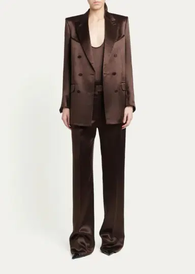 Tom Ford Silk Satin Wide-Leg Pants | Thumbnail 2