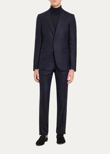 Zegna Men's Wool Fine Stripe Single-Breasted Sport Coat | Thumbnail 2