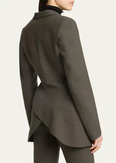 Proenza Schouler Maera Jacket In Bi-Stretch Double Wool | Thumbnail 3
