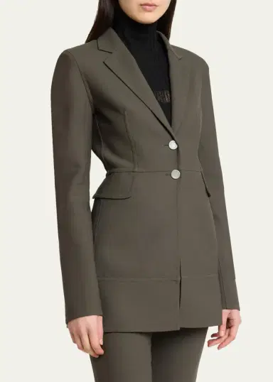 Proenza Schouler Maera Jacket In Bi-Stretch Double Wool | Thumbnail 4