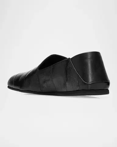 Giuseppe Zanotti Men's Collapsible-Heel Textured Leather Loafers | Thumbnail 4