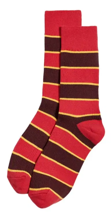 The Great. The Collegiate Socks Hot Red One Size | Thumbnail 1