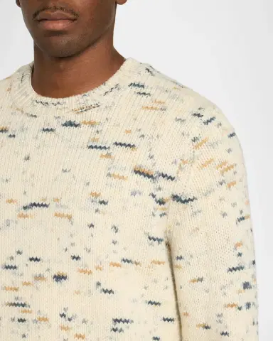 Vince Men's Wool Super Space Dye Crewneck Sweater | Thumbnail 5 Vince Men's Wool Super Space Dye Crewneck Sweater | Thumbnail 5