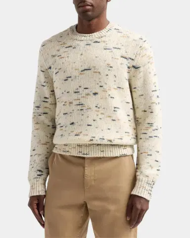 Vince Men's Wool Super Space Dye Crewneck Sweater | Thumbnail 6 Vince Men's Wool Super Space Dye Crewneck Sweater | Thumbnail 6