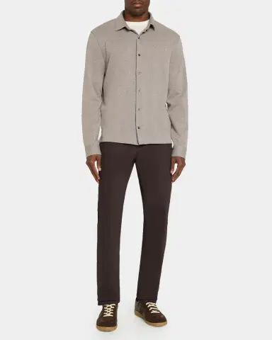Vince Men's Micro-Herringbone Button-Down Shirt | Thumbnail 2 Vince Men's Micro-Herringbone Button-Down Shirt | Thumbnail 2