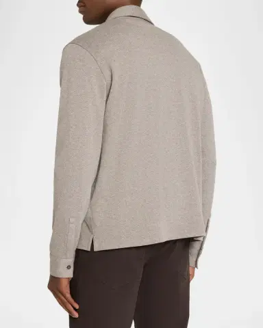 Vince Men's Micro-Herringbone Button-Down Shirt | Thumbnail 3 Vince Men's Micro-Herringbone Button-Down Shirt | Thumbnail 3