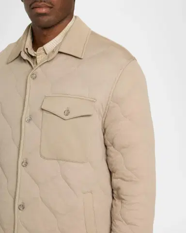 Vince Men's Cotton Quilted Shirt Jacket | Thumbnail 5