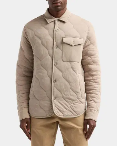Vince Men's Cotton Quilted Shirt Jacket | Thumbnail 6