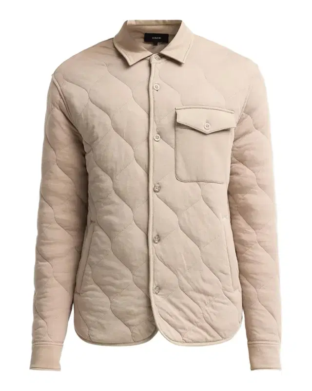 Vince Men's Cotton Quilted Shirt Jacket