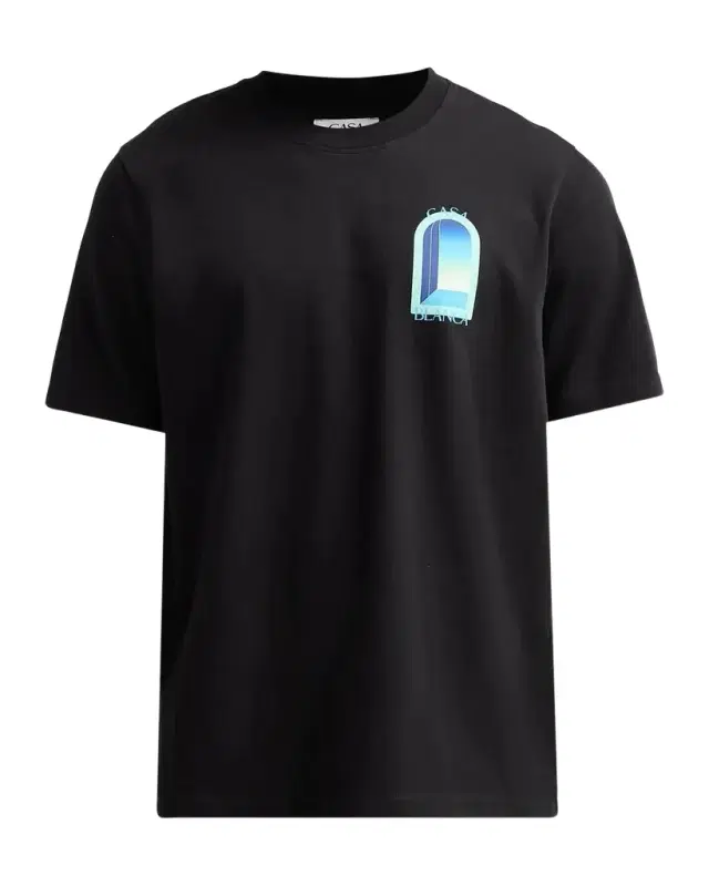 Casablanca Classic Graphic Cotton Crewneck T-Shirt