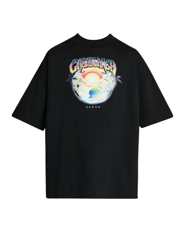Casablanca Oversized Logo Graphic Cotton Crewneck T-Shirt