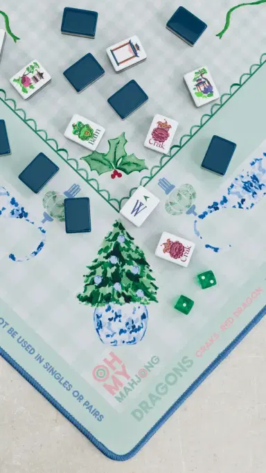 Oh My Mahjong Holly Jolly Mat | Thumbnail 4
