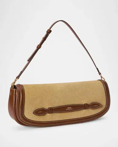 Polo Ralph Lauren Bellport Suede Long-Flap Clutch Bag | Thumbnail 3