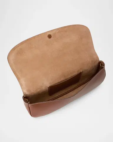 Polo Ralph Lauren Bellport Suede Long-Flap Clutch Bag | Thumbnail 4