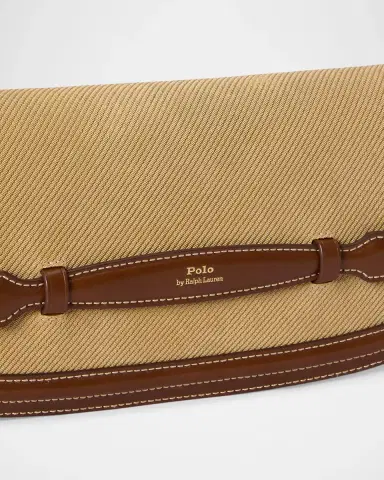 Polo Ralph Lauren Bellport Suede Long-Flap Clutch Bag | Thumbnail 5