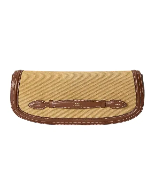 Polo Ralph Lauren Bellport Suede Long-Flap Clutch Bag