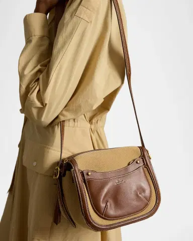 Polo Ralph Lauren Polo ID Suede & Leather Mini Satchel Bag | Thumbnail 2