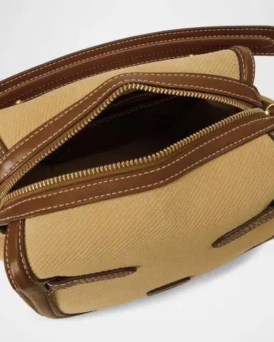Polo Ralph Lauren Polo ID Suede & Leather Mini Satchel Bag | Thumbnail 4