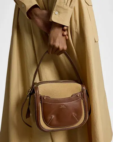 Polo Ralph Lauren Polo ID Suede & Leather Mini Satchel Bag | Thumbnail 5