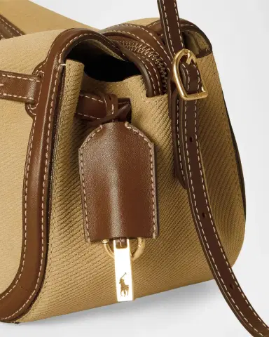 Polo Ralph Lauren Polo ID Suede & Leather Mini Satchel Bag | Thumbnail 6