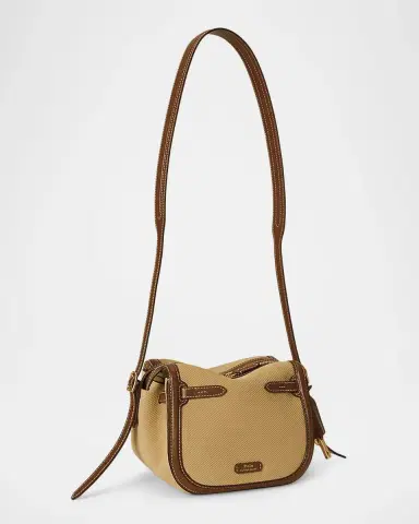Polo Ralph Lauren Polo ID Suede & Leather Mini Satchel Bag | Thumbnail 8
